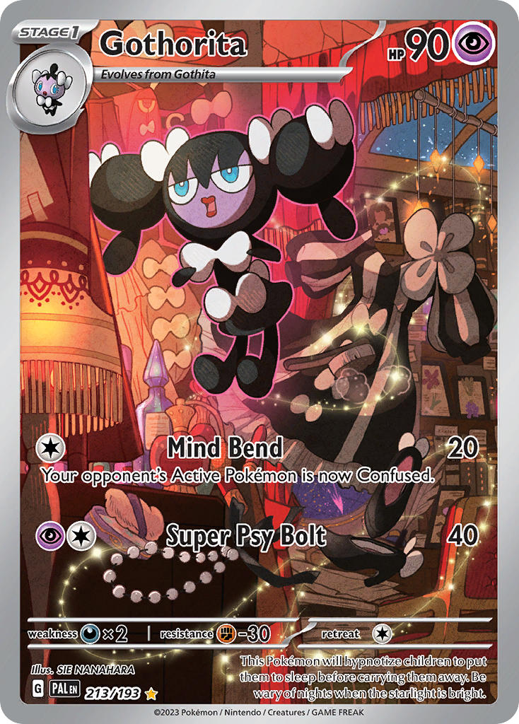 Gothorita⁣ - Paldea Evolved⁣ (Illustration Rare)⁣ [213] English / Near Mint / Normal