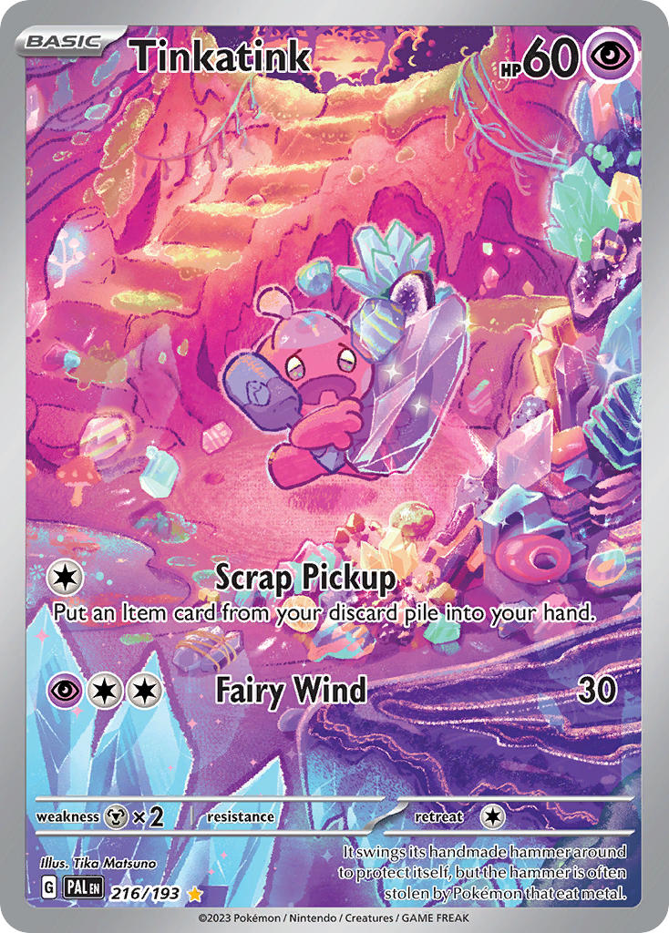 Tinkatink⁣ - Paldea Evolved⁣ (Illustration Rare)⁣ [216] English / Near Mint / Normal