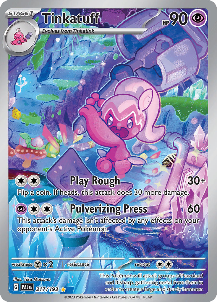 Tinkatuff⁣ - Paldea Evolved⁣ (Illustration Rare)⁣ [217] English / Near Mint / Normal