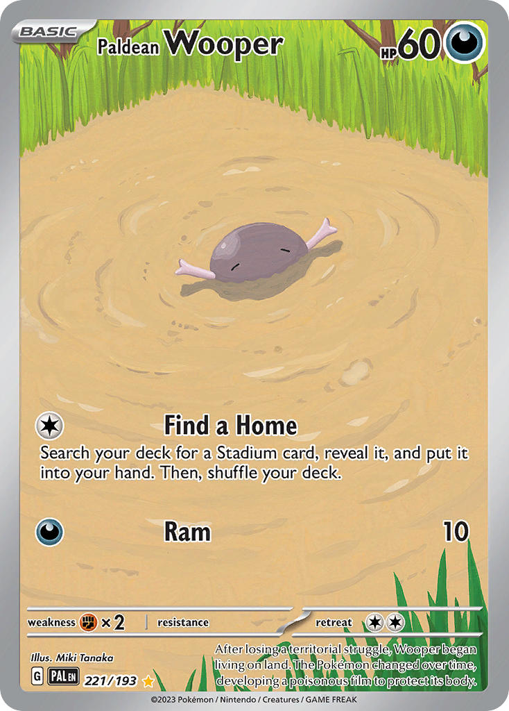 Paldean Wooper⁣ - Paldea Evolved⁣ (Illustration Rare)⁣ [221] English / Excellent / Normal