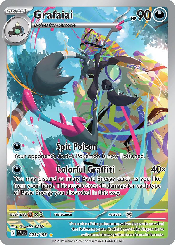 Grafaiai⁣ - Paldea Evolved⁣ (Illustration Rare)⁣ [223] English / Near Mint / Normal
