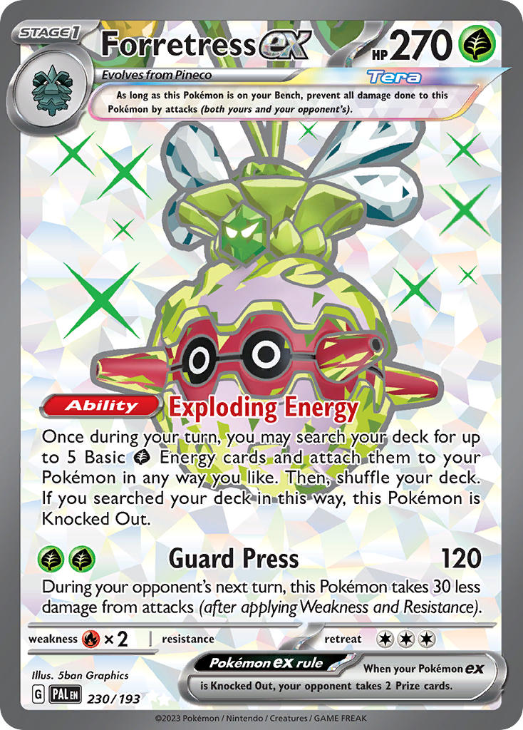 Forretress ex⁣ - Paldea Evolved⁣ (Ultra Rare)⁣ [230] English / Near Mint / Normal