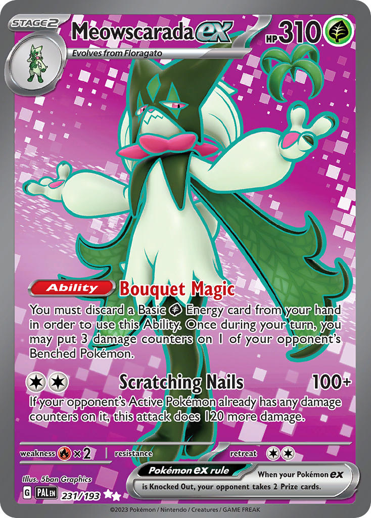 Meowscarada ex⁣ - Paldea Evolved⁣ (Ultra Rare)⁣ [231] English / Near Mint / Normal
