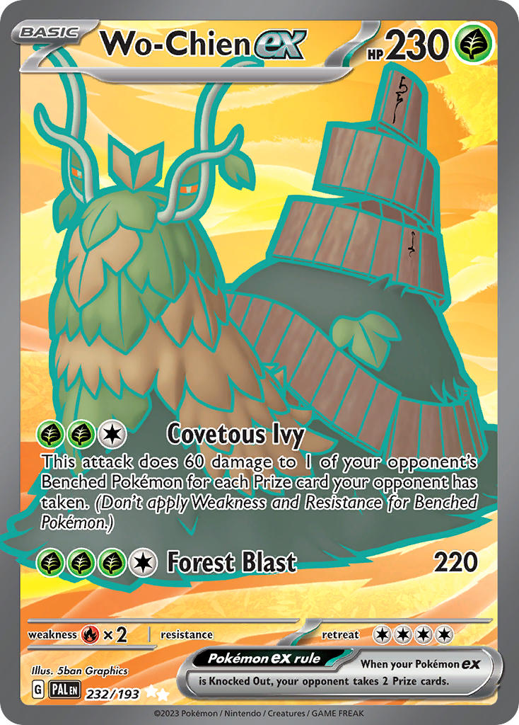 Wo-Chien ex⁣ - Paldea Evolved⁣ (Ultra Rare)⁣ [232] English / Near Mint / Normal