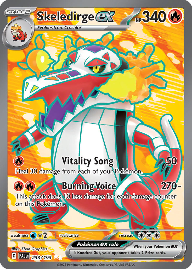 Skeledirge ex⁣ - Paldea Evolved⁣ (Ultra Rare)⁣ [233] English / Near Mint / Normal