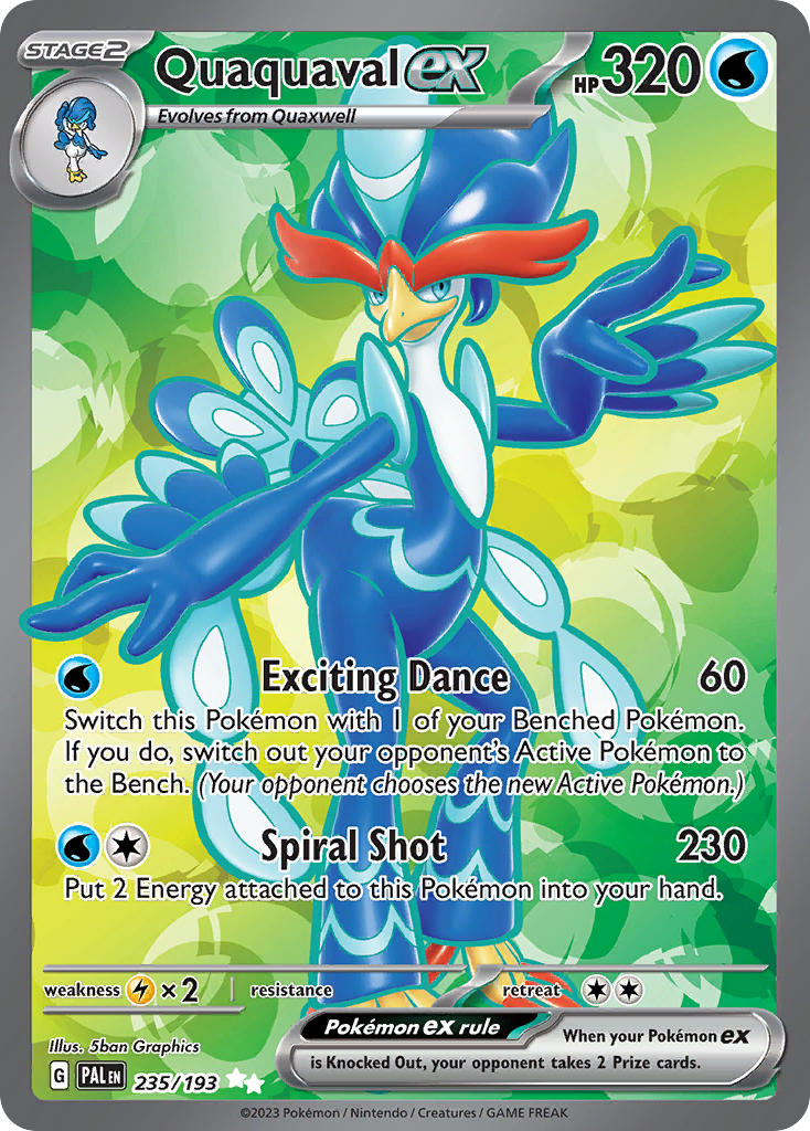 Quaquaval ex⁣ - Paldea Evolved⁣ (Ultra Rare)⁣ [235] English / Near Mint / Normal