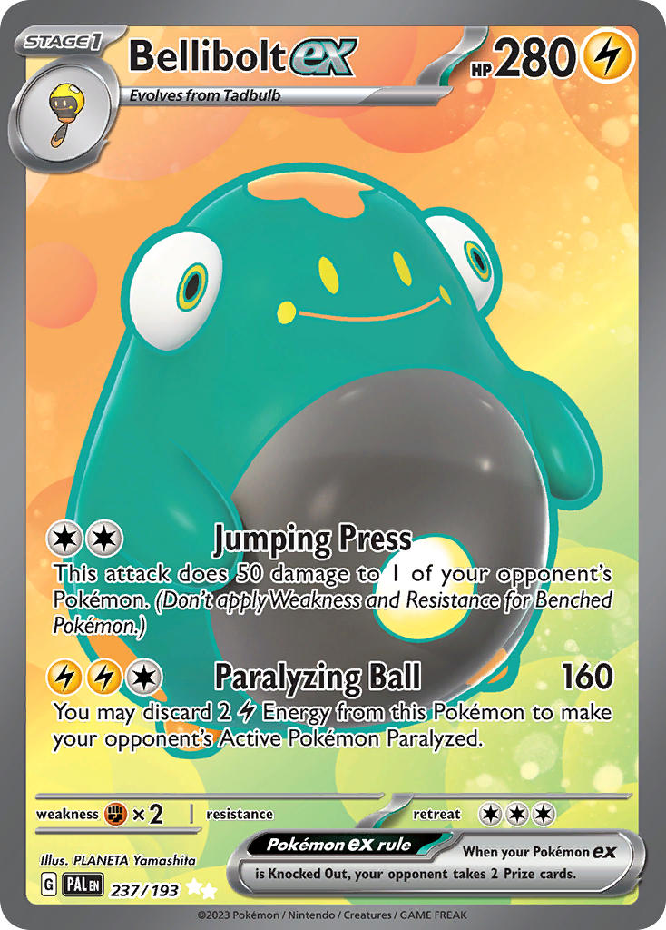 Bellibolt ex⁣ - Paldea Evolved⁣ (Ultra Rare)⁣ [237] English / Excellent / Normal