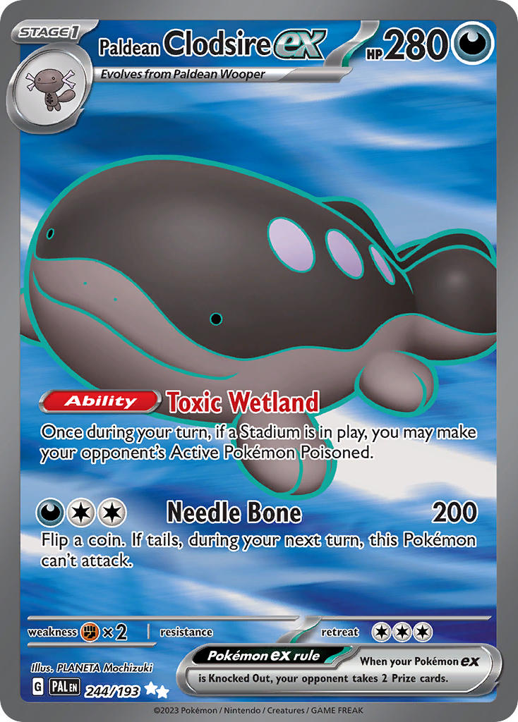 Paldean Clodsire ex⁣ - Paldea Evolved⁣ (Ultra Rare)⁣ [244] English / Near Mint / Normal