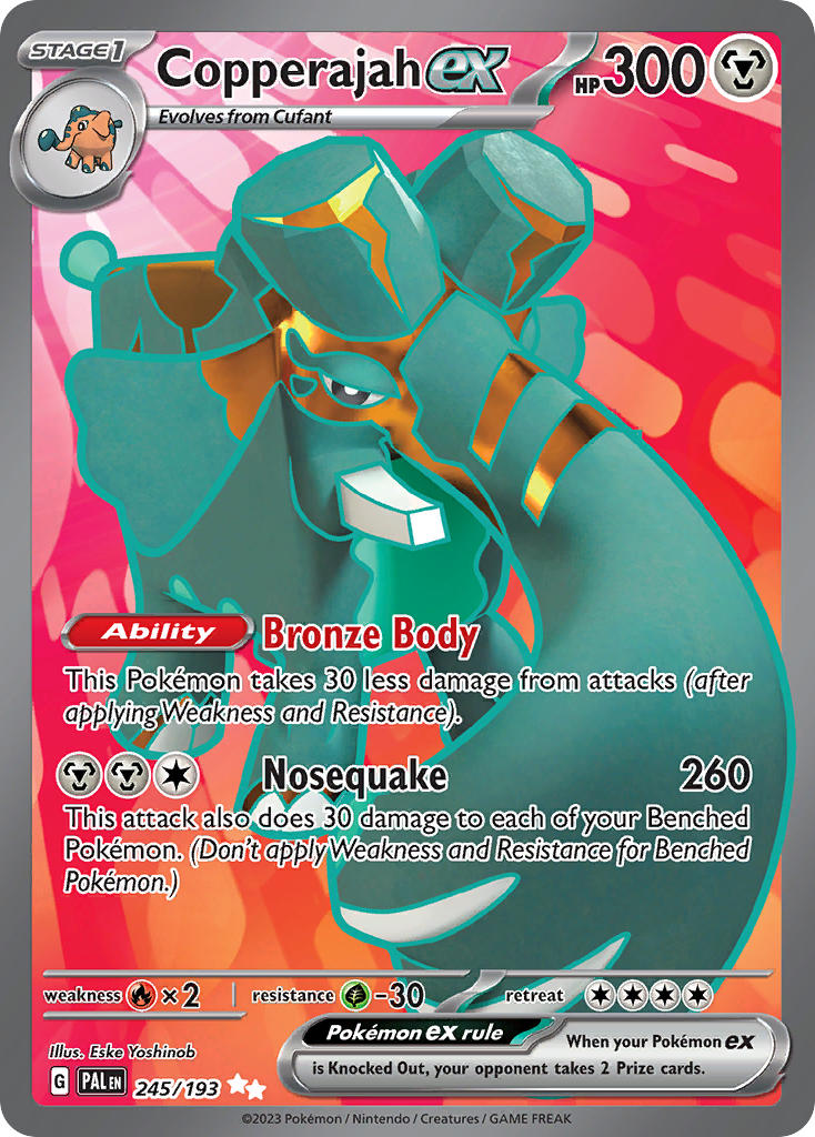 Copperajah ex⁣ - Paldea Evolved⁣ (Ultra Rare)⁣ [245] English / Near Mint / Normal