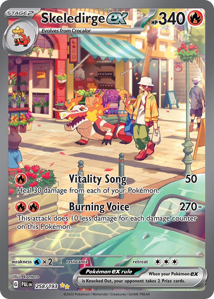 Skeledirge ex⁣ - Paldea Evolved⁣ (Special Illustration Rare)⁣ [258] English / Near Mint / Normal