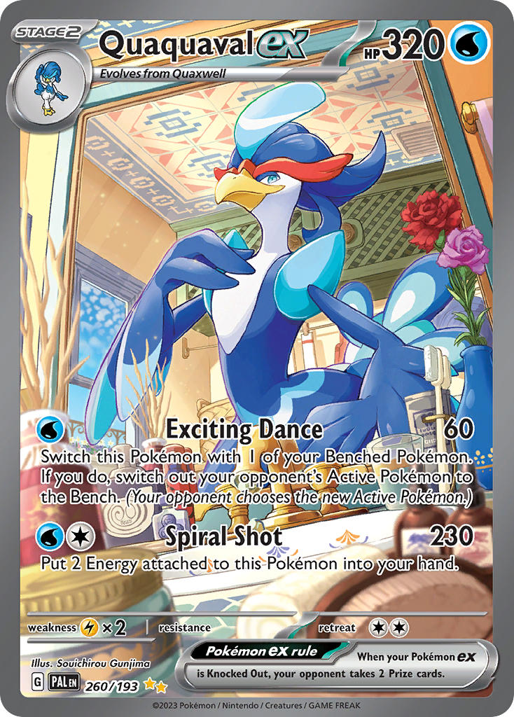 Quaquaval ex⁣ - Paldea Evolved⁣ (Special Illustration Rare)⁣ [260] English / Near Mint / Normal