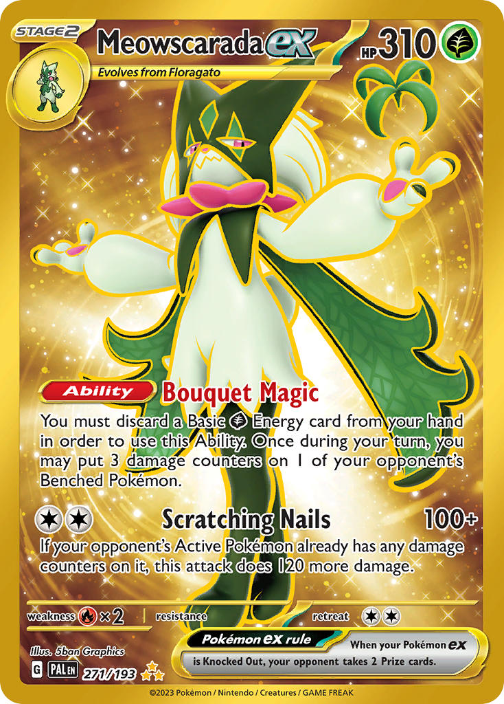 Meowscarada ex⁣ - Paldea Evolved⁣ (Secret Rare)⁣ [271] English / Near Mint / Normal