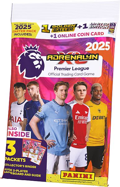 Panini Adrenalyn XL Premier League 2024 2025 PLUS Starter Pack Kortspil
