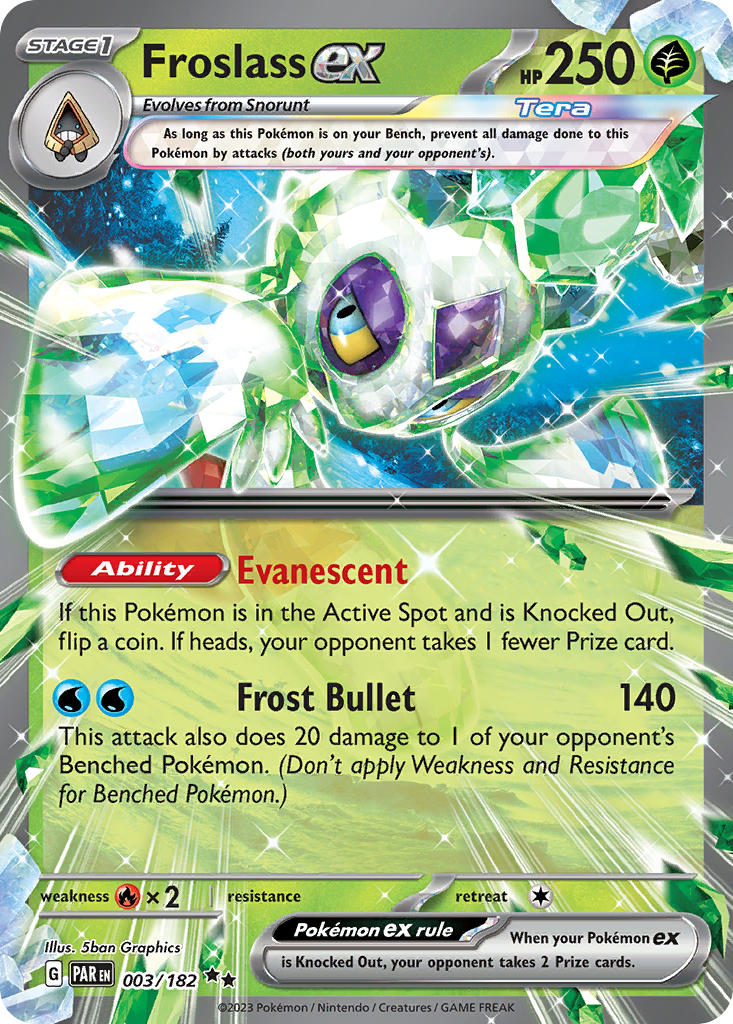 Froslass ex⁣ - Paradox Rift⁣ (Double Rare)⁣ [003] English / Near Mint / Normal