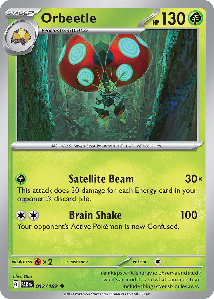 Orbeetle⁣ - Paradox Rift⁣ (Uncommon)⁣ [012] English / Near Mint / Reverse-Holo Normal