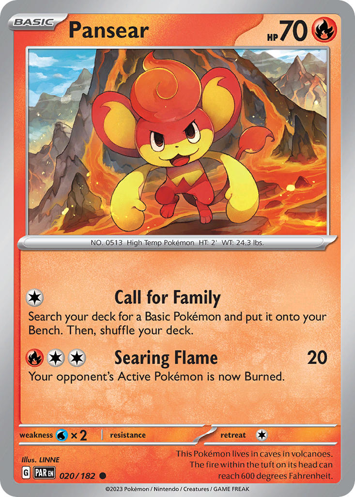 Pansear⁣ - Paradox Rift⁣ (Common)⁣ [020] English / Near Mint / Reverse-Holo Normal