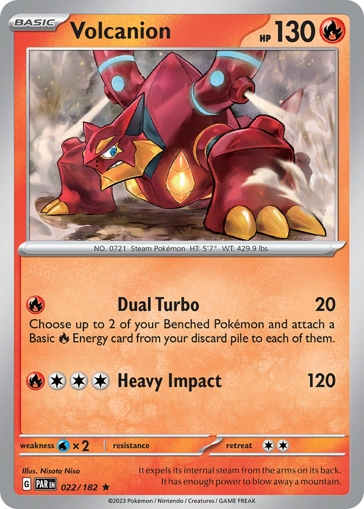 Volcanion⁣ - Paradox Rift⁣ (Rare)⁣ [022] English / Near Mint / Normal