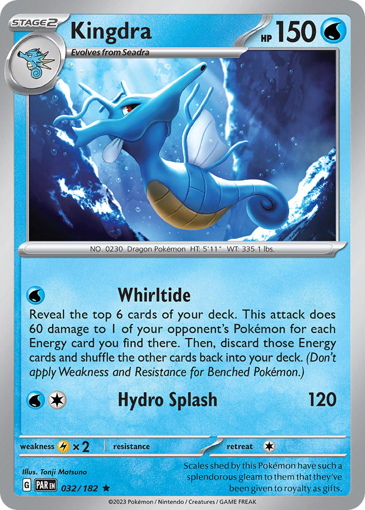 Kingdra⁣ - Paradox Rift⁣ (Rare)⁣ [032] English / Near Mint / Reverse-Holo Normal