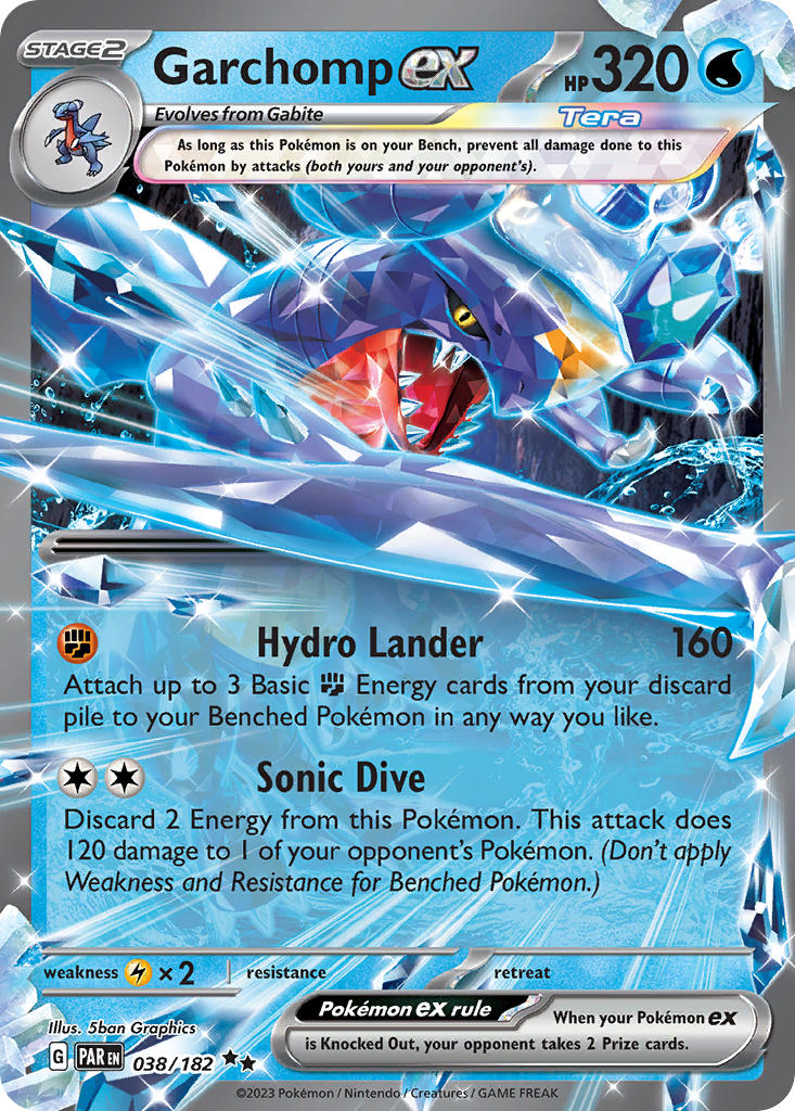 Garchomp ex⁣ - Paradox Rift⁣ (Double Rare)⁣ [038] English / Near Mint / Normal