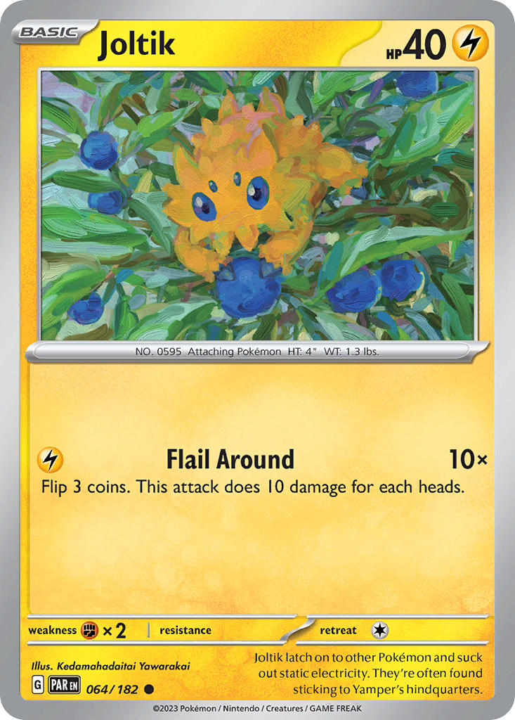 Joltik⁣ - Paradox Rift⁣ (Common)⁣ [064] English / Near Mint / Reverse-Holo Normal