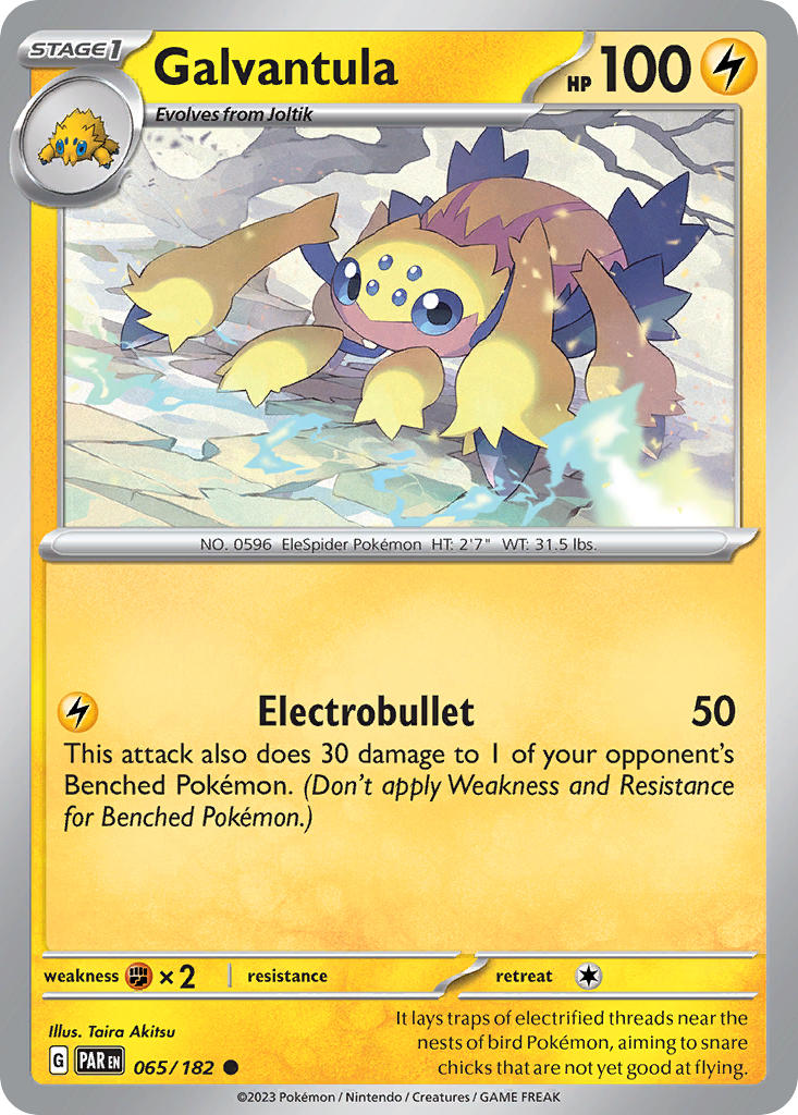 Galvantula⁣ - Paradox Rift⁣ (Common)⁣ [065] English / Near Mint / Reverse-Holo Normal