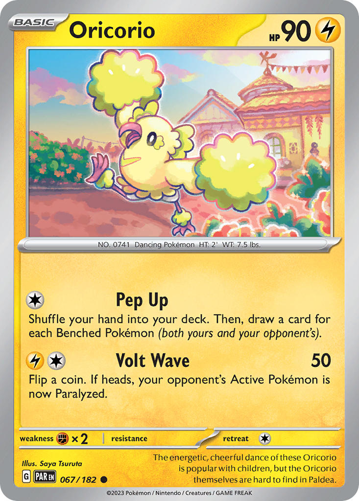 Oricorio⁣ - Paradox Rift⁣ (Common)⁣ [067] English / Near Mint / Reverse-Holo Normal