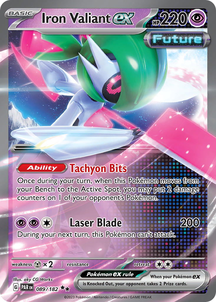 Iron Valiant ex⁣ - Paradox Rift⁣ (Double Rare)⁣ [089] English / Near Mint / Normal