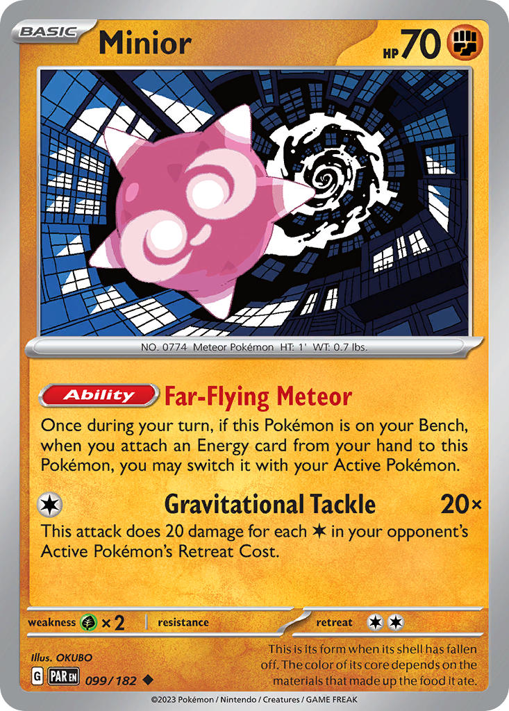Minior⁣ - Paradox Rift⁣ (Uncommon)⁣ [099] English / Near Mint / Reverse-Holo Normal