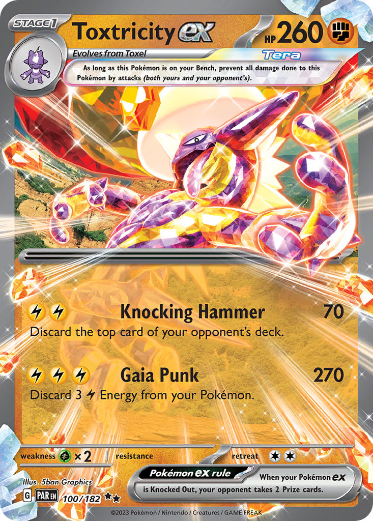 Toxtricity ex⁣ - Paradox Rift⁣ (Double Rare)⁣ [100] English / Near Mint / Normal