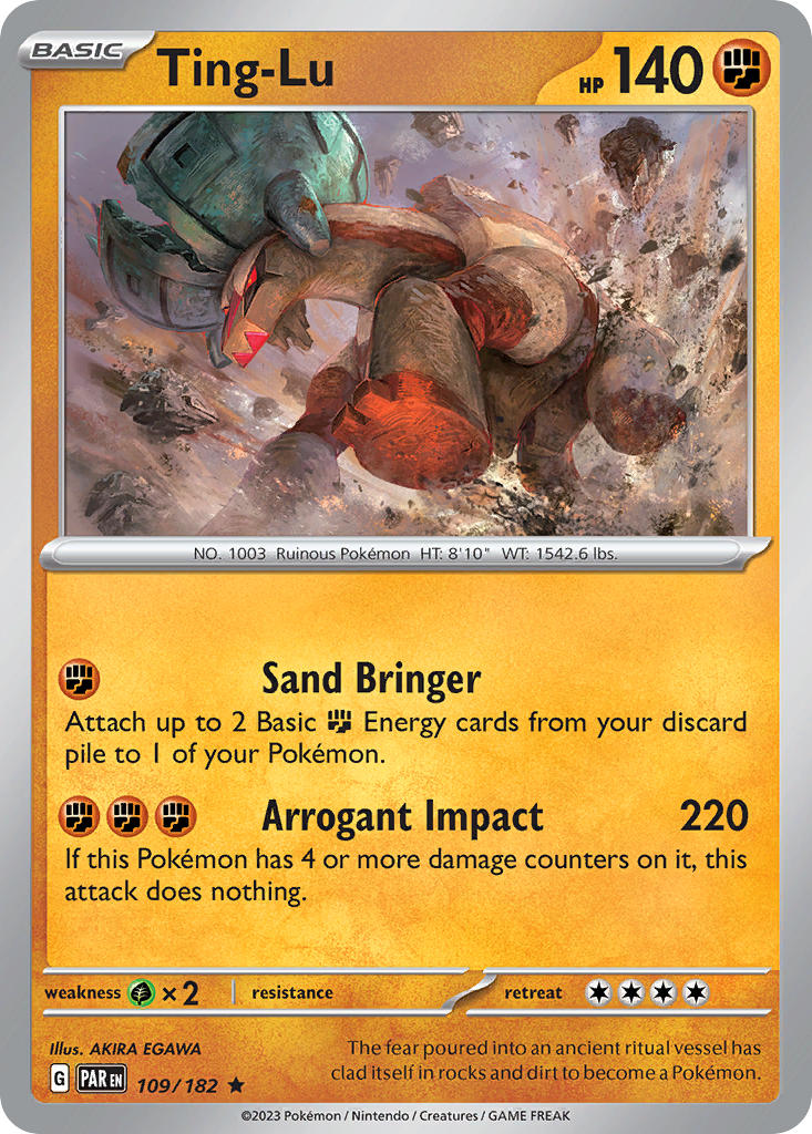 Ting-Lu⁣ - Paradox Rift⁣ (Rare)⁣ [109] English / Near Mint / Reverse-Holo Normal
