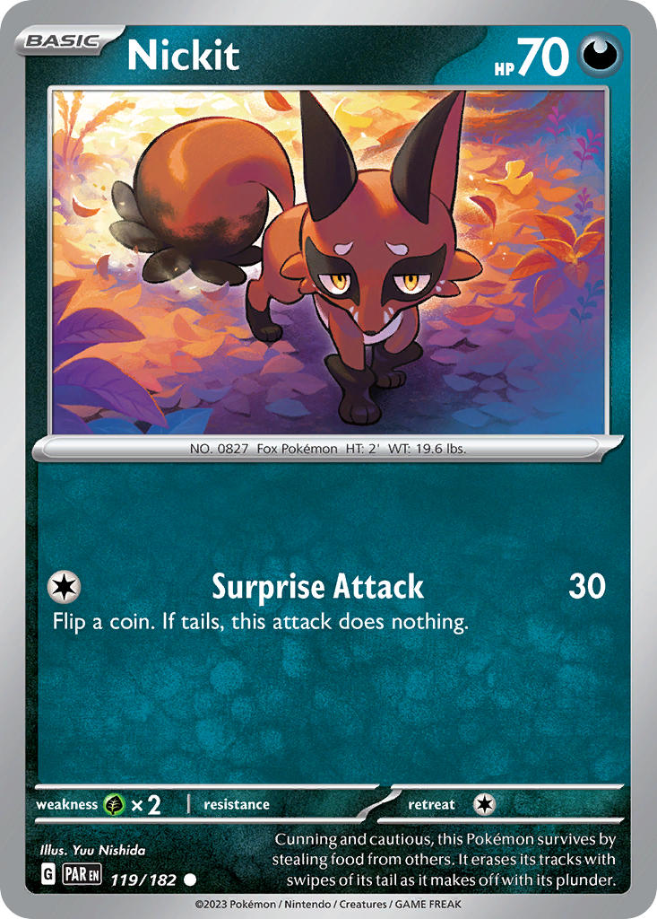 Nickit⁣ - Paradox Rift⁣ (Common)⁣ [119] English / Near Mint / Reverse-Holo Normal