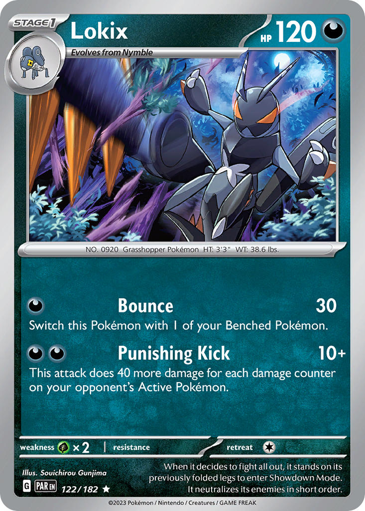 Lokix⁣ - Paradox Rift⁣ (Rare)⁣ [122] English / Near Mint / Reverse-Holo Normal