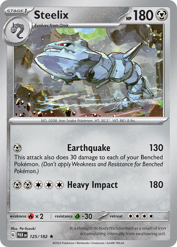 Steelix⁣ - Paradox Rift⁣ (Rare)⁣ [125] English / Near Mint / Normal