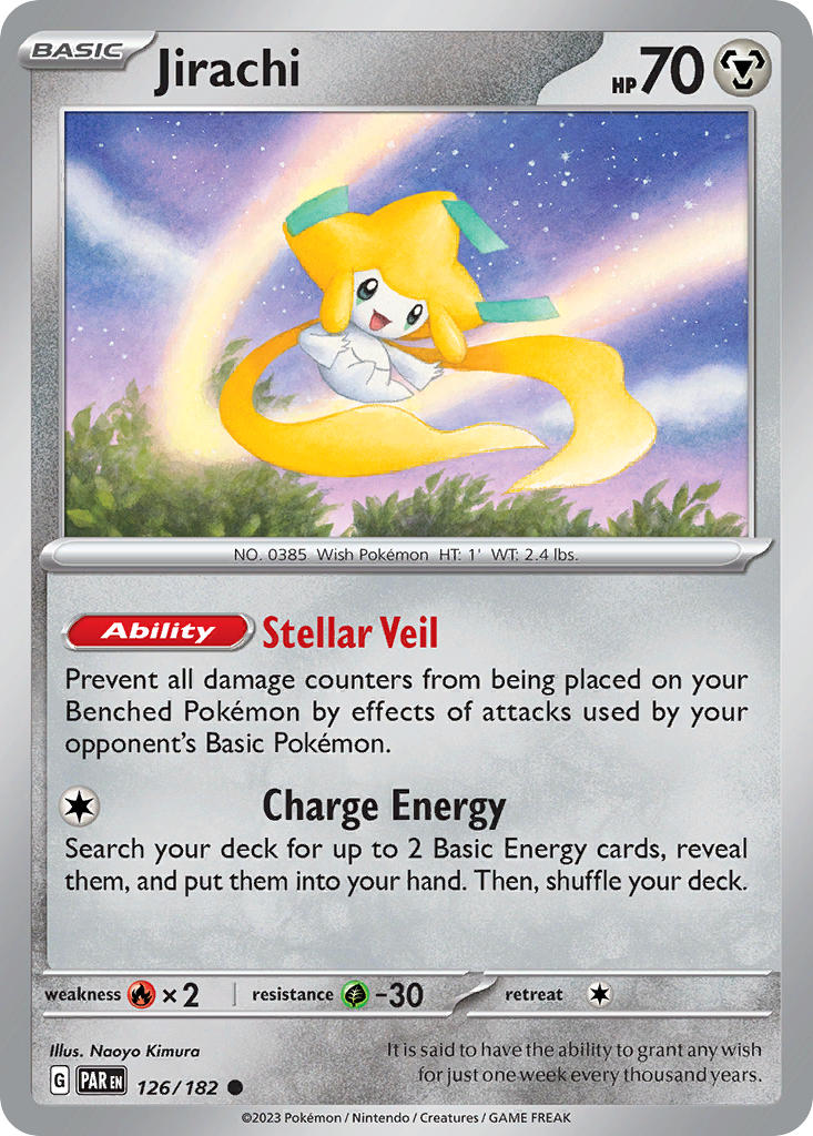 Jirachi⁣ - Paradox Rift⁣ (Common)⁣ [126] English / Near Mint / Reverse-Holo Normal