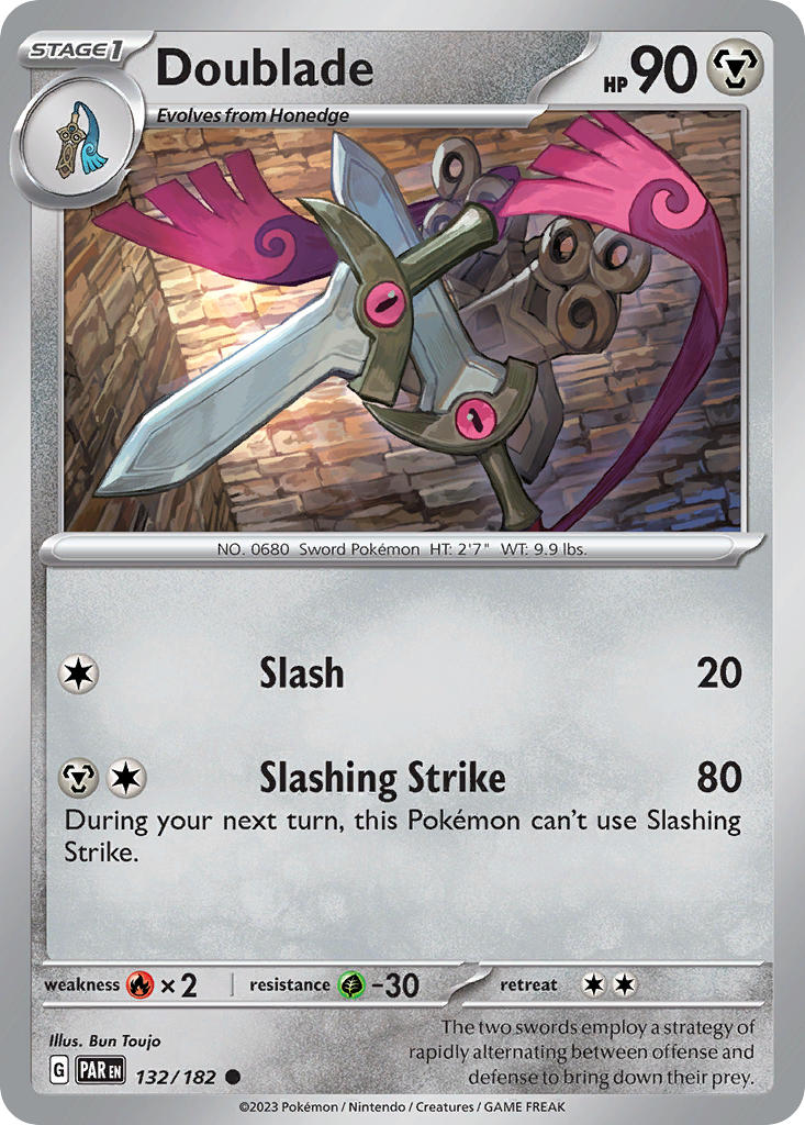 Doublade⁣ - Paradox Rift⁣ (Common)⁣ [132] English / Near Mint / Reverse-Holo Normal
