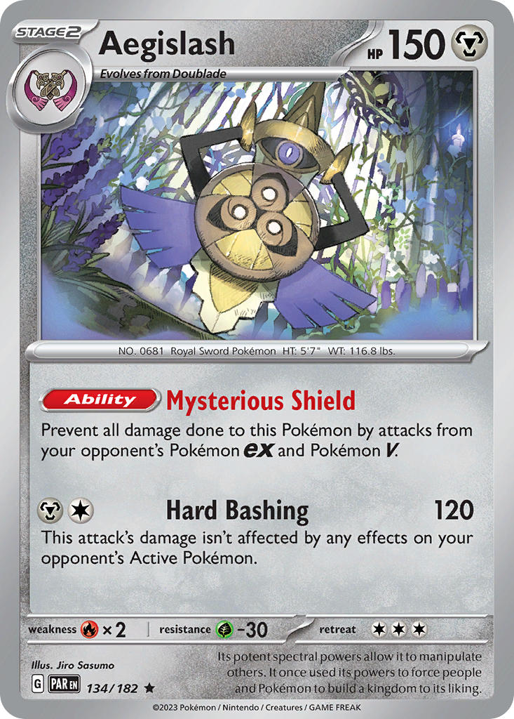 Aegislash⁣ - Paradox Rift⁣ (Rare)⁣ [134]