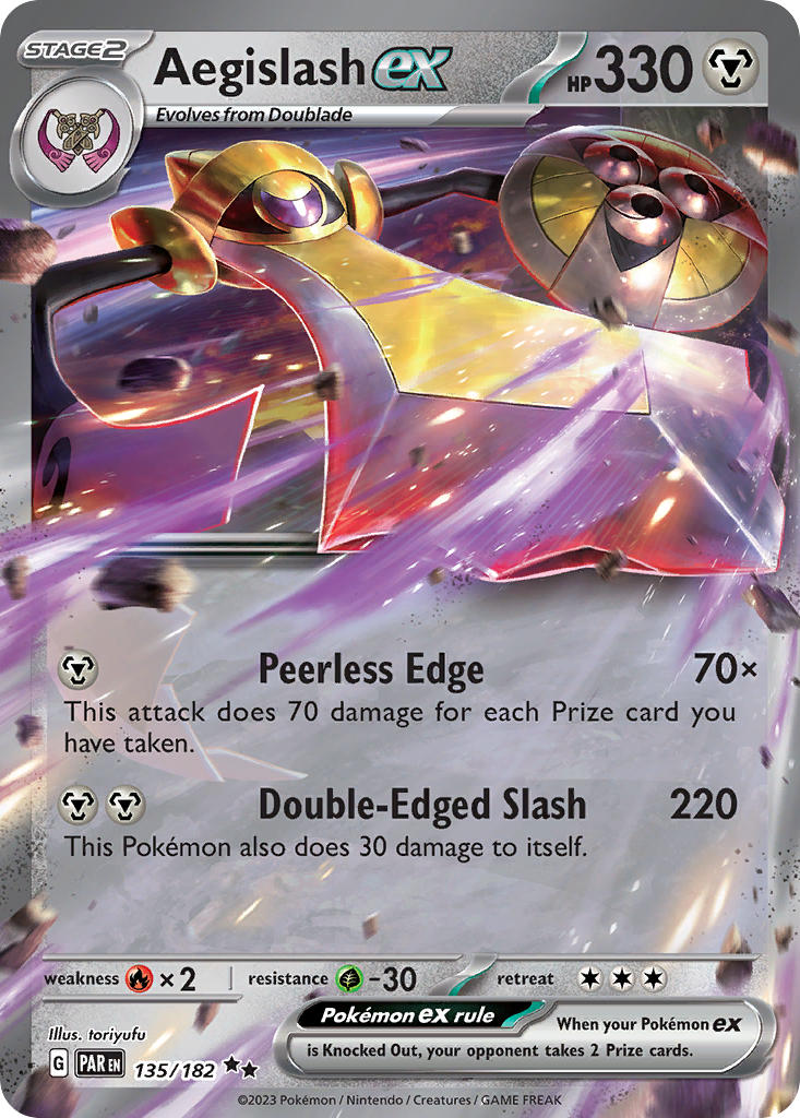Aegislash ex⁣ - Paradox Rift⁣ (Double Rare)⁣ [135] English / Near Mint / Normal