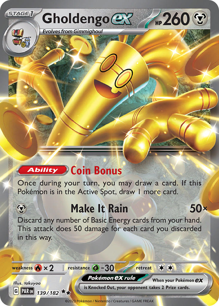 Gholdengo ex⁣ - Paradox Rift⁣ (Double Rare)⁣ [139] English / Near Mint / Normal