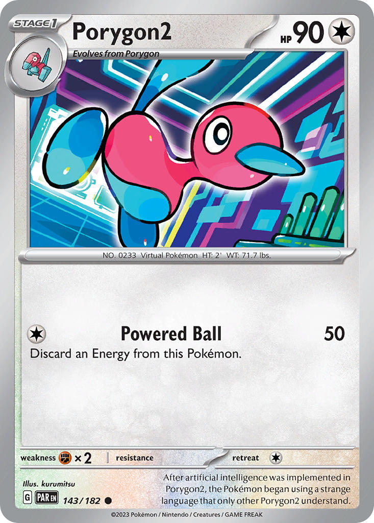 Porygon2⁣ - Paradox Rift⁣ (Common)⁣ [143] English / Near Mint / Reverse-Holo Normal