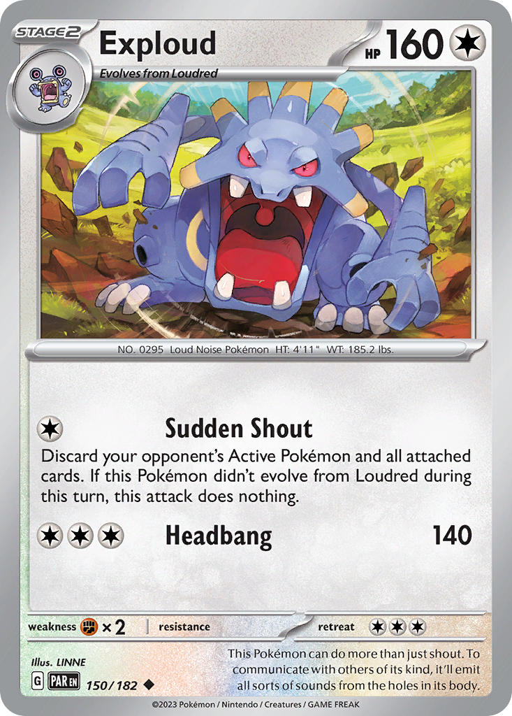 Exploud⁣ - Paradox Rift⁣ (Uncommon)⁣ [150] English / Near Mint / Normal