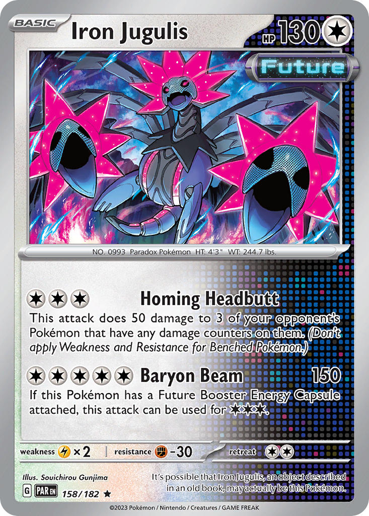 Iron Jugulis⁣ - Paradox Rift⁣ (Rare)⁣ [158] English / Near Mint / Reverse-Holo Normal