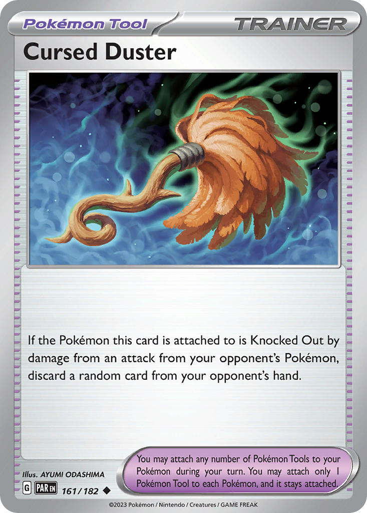 Cursed Duster⁣ - Paradox Rift⁣ (Uncommon)⁣ [161] English / Near Mint / Reverse-Holo Normal