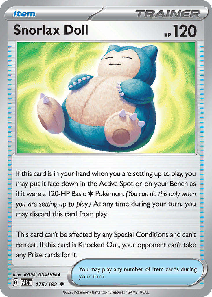 Snorlax Doll⁣ - Paradox Rift⁣ (Uncommon)⁣ [175] English / Near Mint / Normal