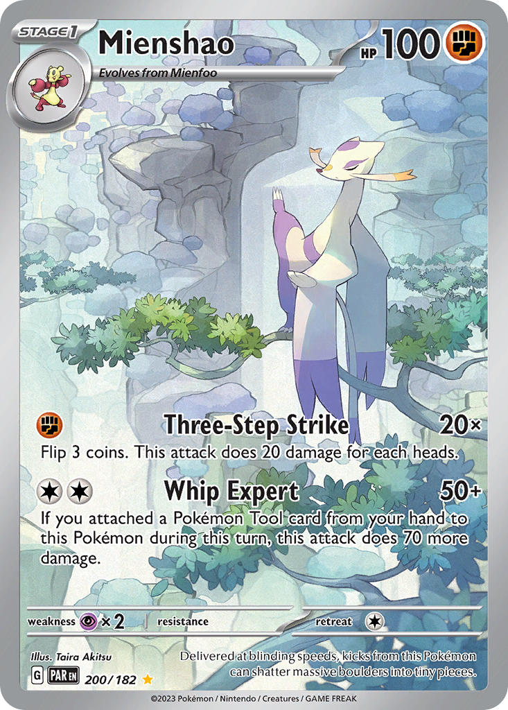 Mienshao⁣ - Paradox Rift⁣ (Illustration Rare)⁣ [200] English / Near Mint / Normal