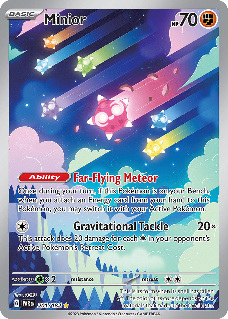 Minior⁣ - Paradox Rift⁣ (Illustration Rare)⁣ [201] English / Near Mint / Normal