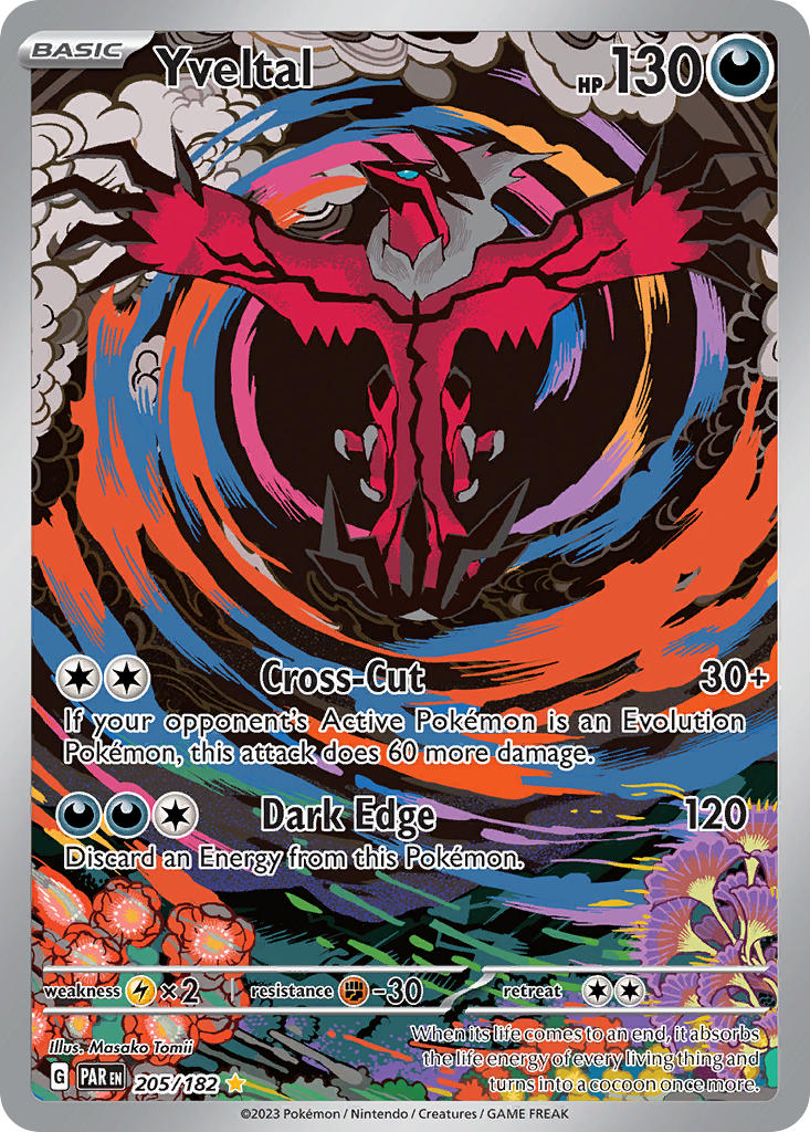 Yveltal⁣ - Paradox Rift⁣ (Illustration Rare)⁣ [205] English / Near Mint / Normal