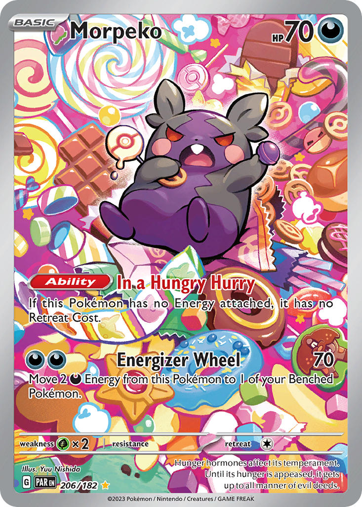Morpeko⁣ - Paradox Rift⁣ (Illustration Rare)⁣ [206] English / Near Mint / Normal