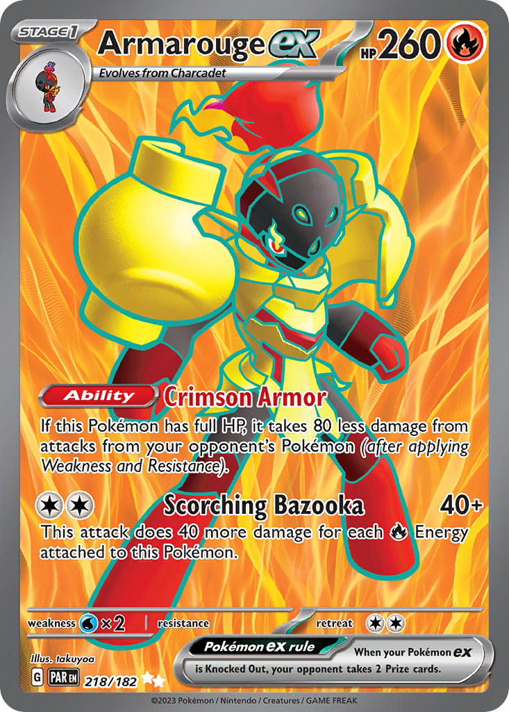 Armarouge ex⁣ - Paradox Rift⁣ (Ultra Rare)⁣ [218] English / Near Mint / Normal