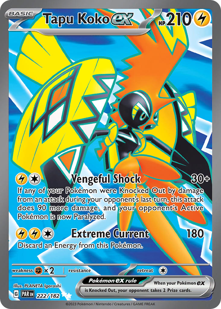 Tapu Koko ex⁣ - Paradox Rift⁣ (Ultra Rare)⁣ [222] English / Near Mint / Normal
