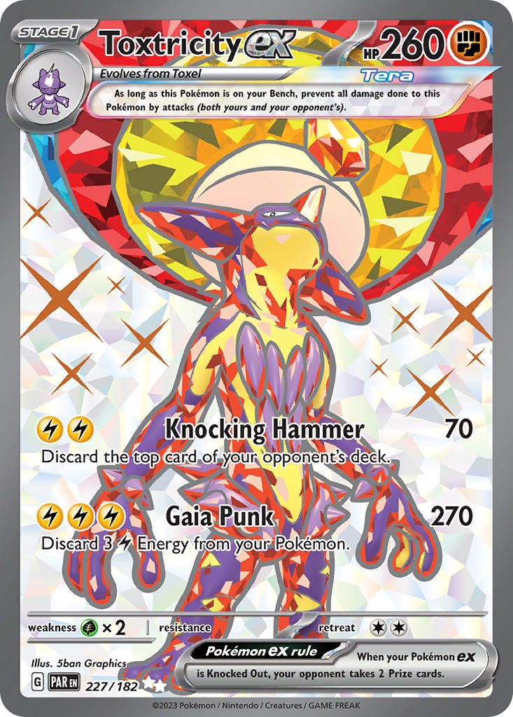 Toxtricity ex⁣ - Paradox Rift⁣ (Ultra Rare)⁣ [227] English / Near Mint / Normal